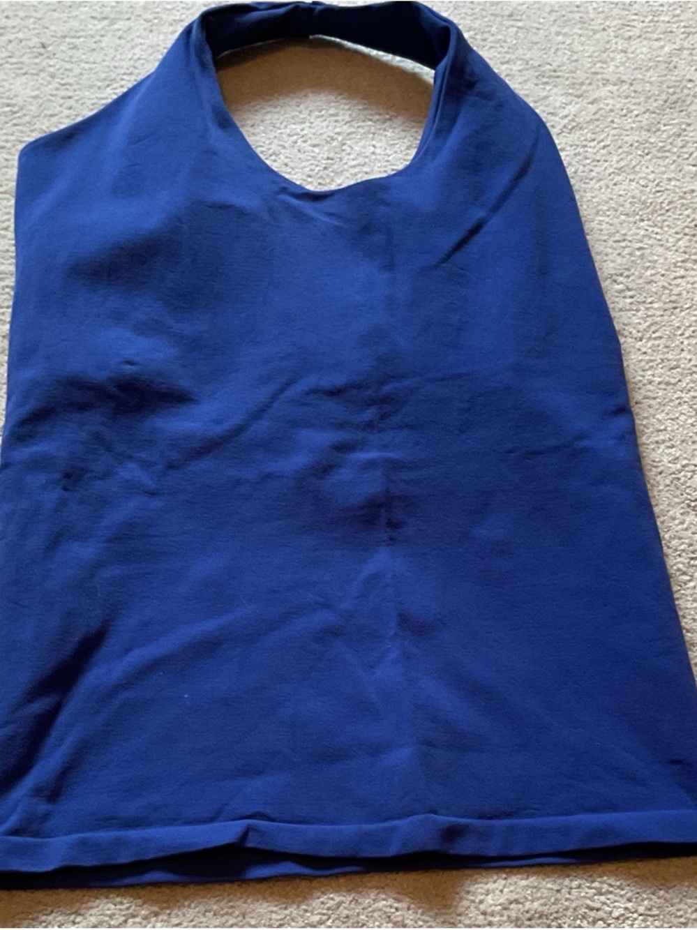 Bordeaux Royal Blue Halter Tank Top